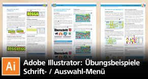 Die Schrift- und Auswahl-Menüs in Illustrator – anhand von Übungsbeispielen trainieren