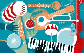 Wie Sie mit Illustrator ein raffiniertes Musikposter aus Grundformen gestalten