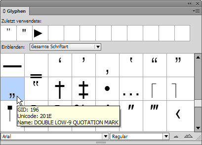 Unicode anführungszeichen